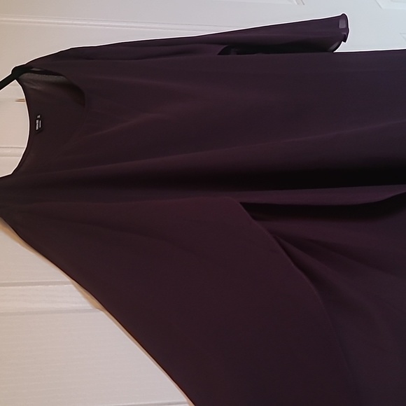 3XL Shein Cape Sleeve Blouse Plumb - Picture 3 of 4